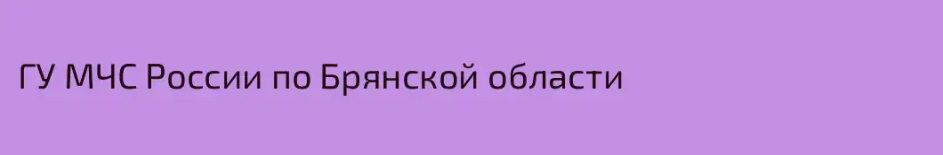 ГУ МЧС России по Брянской области